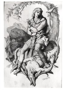 Siegfried et le dragon avec l